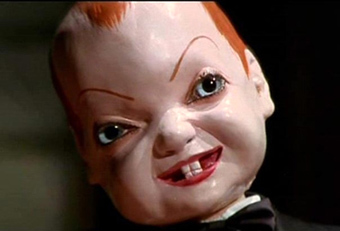 Deep red doll