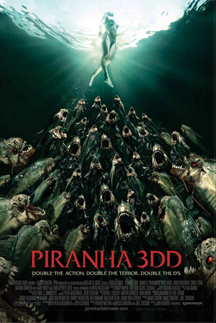 piranha 3dd poster