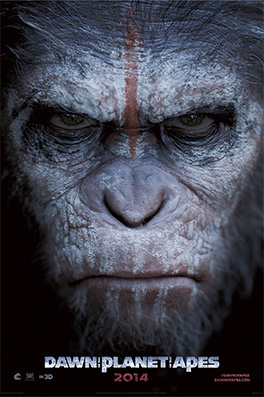 Dawn of the planet of the apes 2014 poster