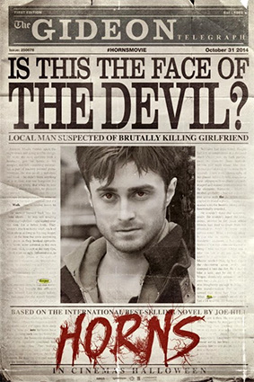 horns movie poster 2014 daniel radcliffe