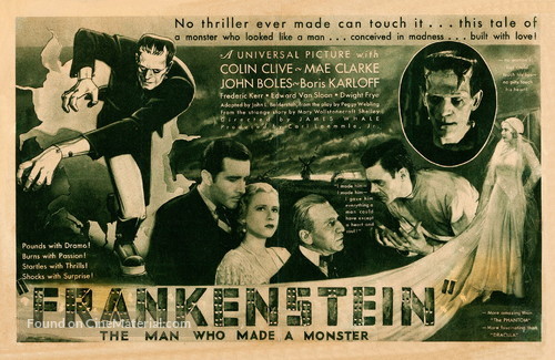 Frankenstein 1931 filmposter